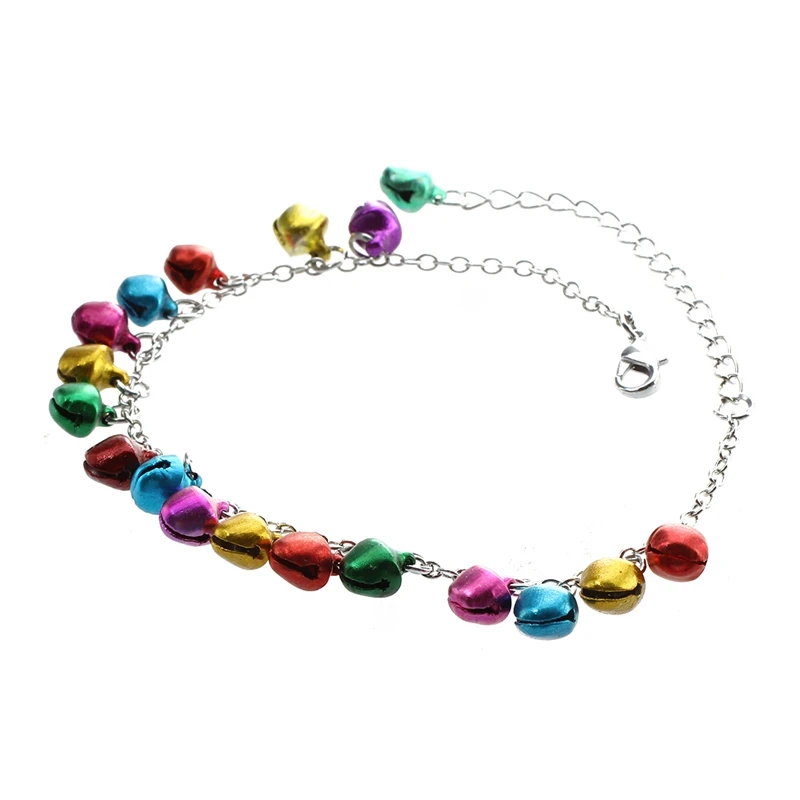 Metal Multicolor Bells Charms Chain Link Anklet Ankle Bracelet Metal Multicolor Bells Charms Chain Link Anklet Ankle Bracelet