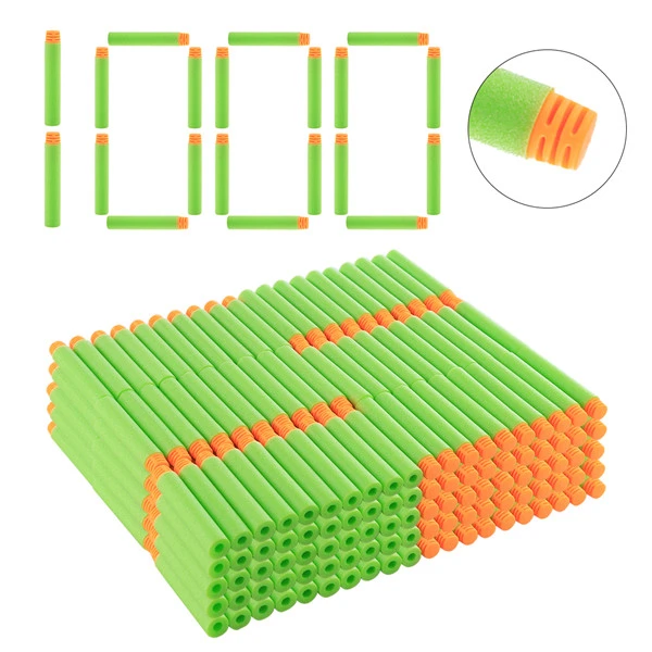 1000pcs Universal Soft Bullet Darts For Nerf Elite Series Blasters Head Soft Toy Gun Darts 7.2*1.3cm - Toy - AliExpress