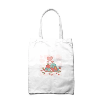 

Women Tote Bag Eco Friendly Products Shopping Bags Canvas Cotton Cute Animal Pattern Print Custom Bags With Logo