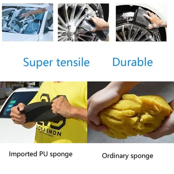 

2pcs Car Vehicle Care Foam Multipurpose Washing Brush Sponge Pad Cleaning Tool Superior Wear And Durability Car Maintenance#py10