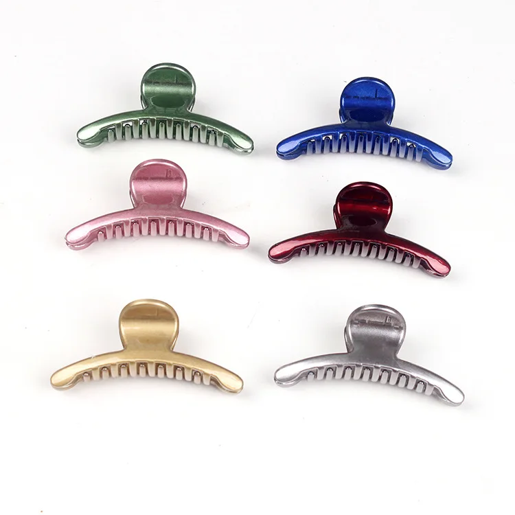 

Car Reflective Paint Metallic Color Super Cool Hair Grab Wine Red Gold Grab Clip Claw Snap Hair Barrette Stick Hairpin G0808