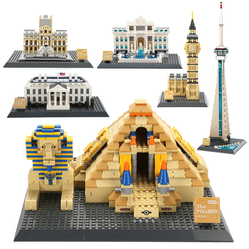 

Famous Architecture Diamond Building Blocks DIY Assembly Bricks Construction Block Educational Toy For Children Birthday Gift