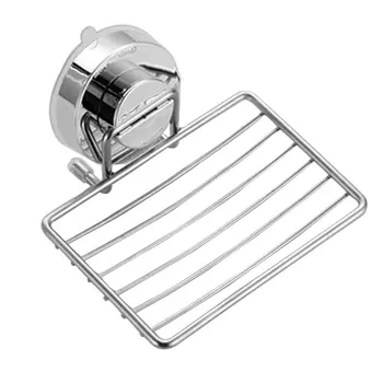 

Kitchen Sponge Wall Storage Soap Holder Stainless Steel Bathroom Sink Container Shower Drain Rack Suction Cup Rustproof Powerful