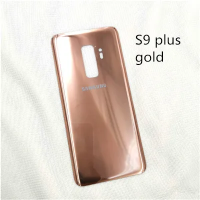 s9 plus gold Samsung Galaxy s9 plus 3D стеклянный чехол для задней батареи samsung s9plus чехол для задней крышки корпуса Замена и клейкая наклейка - Цвет: s9 plus gold
