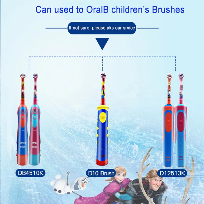 Детская щетка OralB DB4510K электрическая зубная на батарейках для гигиены полости