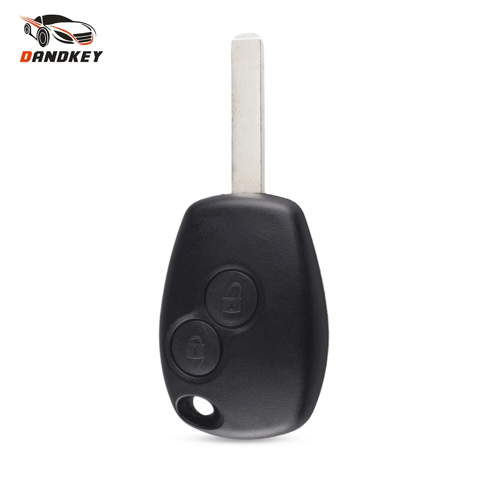 Dandkey новый 2 кнопки брелока удаленного В виде ракушки чехол Uncut Нож для Renault Modus Clio 3