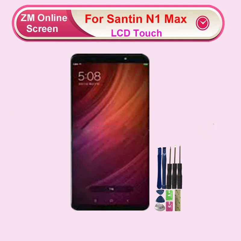 

For Santin N1 Max LCD Display With Touch Screen Digitizer Assembly Replacement With Tools