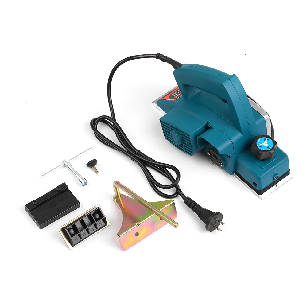 

Electic Hand Wood Planer 3-1/4-Inch Planing Width Woodworking Household Planer Machine 50Hz Multifunction Craft 17500rpm 1010W