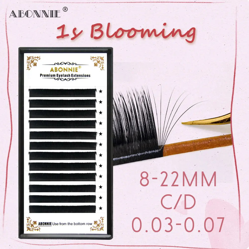 Накладные ресницы Abonnie Easy Fan Размер 18 22 мм|Накладные ресницы| |