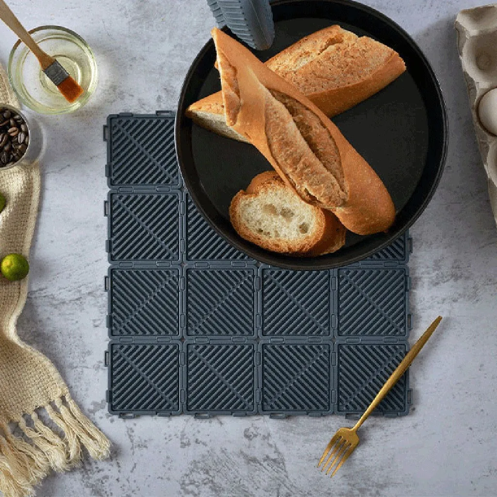 Home Kitchen Cup Mat Safe And Free Combination Of Splicable Silicone Insulation Pad Pot Cup Mat Kitchenware Drink Pads decor