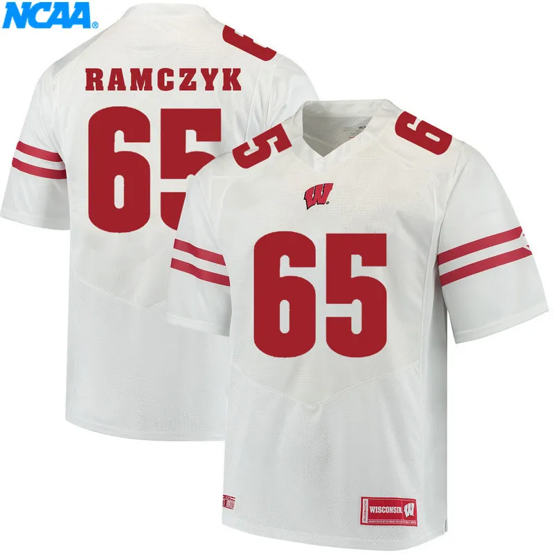 Новое поступление высокое качество Висконсин Badgers Cephus#87 Ibrahim#9 футболка колледжа ограниченная Спортивная футболка S-XXXL - Цвет: 5