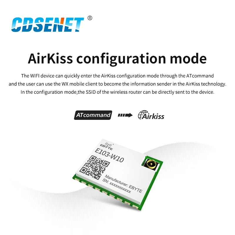 ESP8285 WiFi 모듈 2.4GHz 직렬 WiFi 무선 Ttransparent 전송 제어 보드 CDSENET E103-W10 AT 명령 IPEX