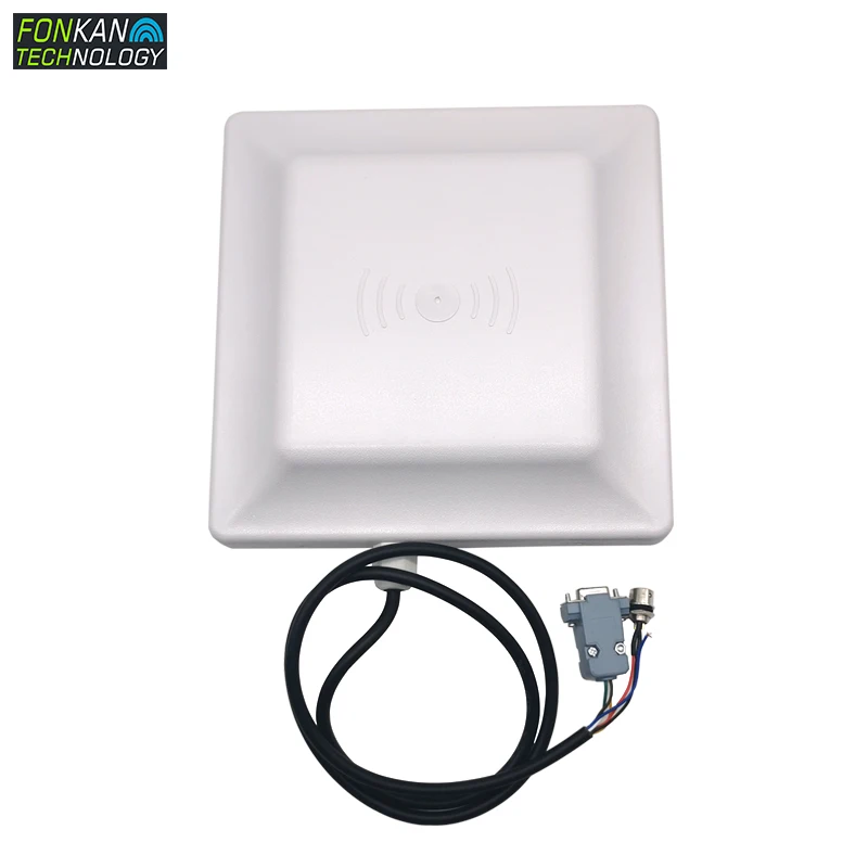 Leitor de Cartão Integrada de Gama Média da Fonte de Alimentação da Antena m da Frequência Ultraelevada de Fonkan Mhz da Etiqueta da Antena 7dbi do Rfid Industrial Rs232 860-960 12v 6 –