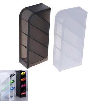 

1pc Multifunction Desktop Pen Holder 4 Grids Storage Case For Pen Makeup Brush Pen Pencil Office School Desk Organizer