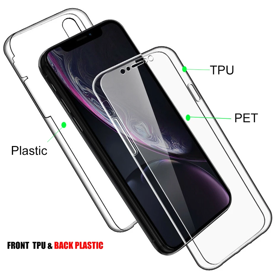 All-Inclusive Shockproof Silicone Phone Case - Durable TPU+PC Full Cover