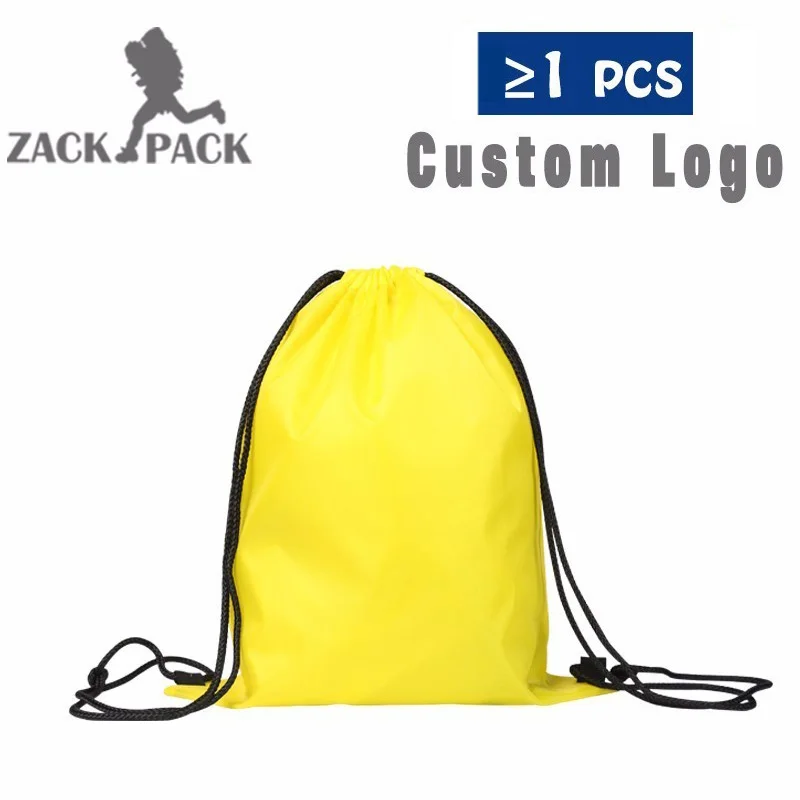 

5pcs Drawstring Backpack Custom Logo Bag Travel Softback Cotton Pouch Pull Rope Canvas Sack Bag School Girls Boys Bags