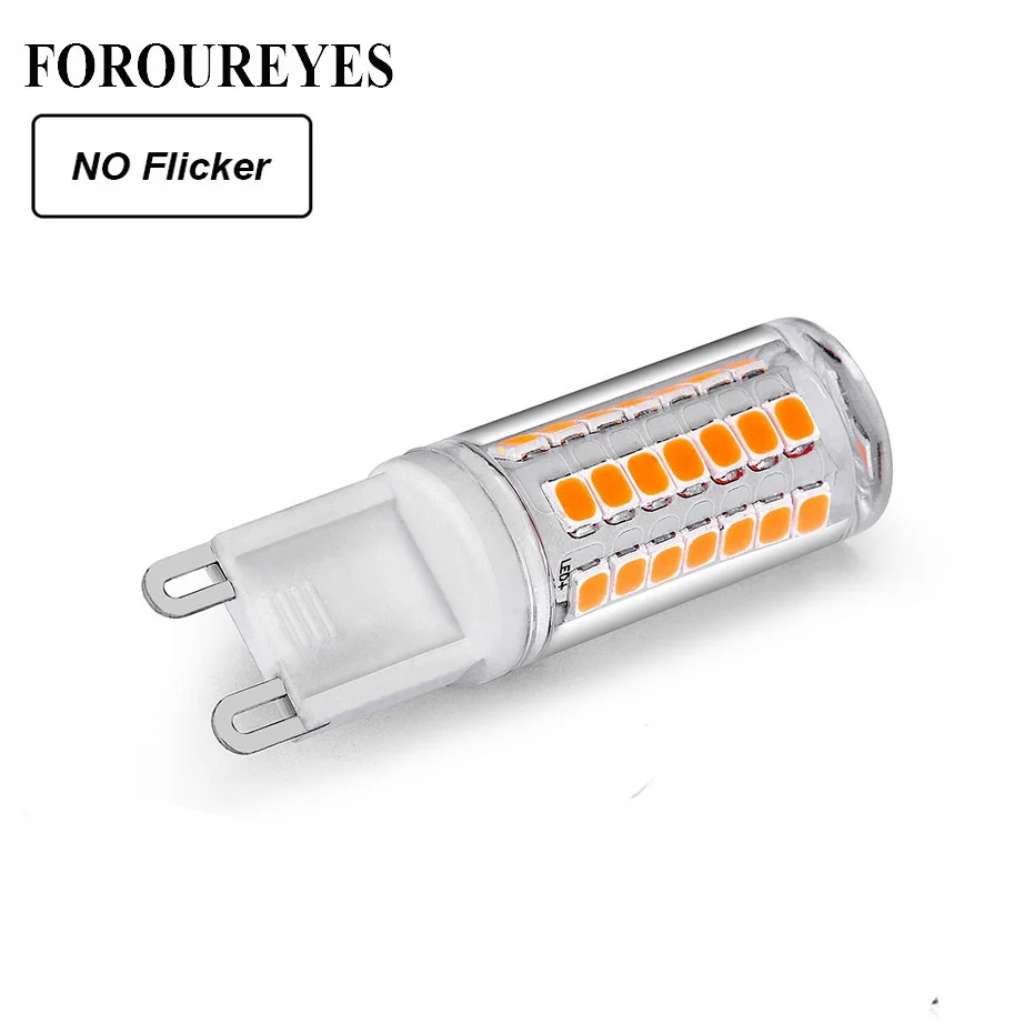 Dimmable светодиодный G9 Лампа без мерцания AC110V 220V 45 S 2835SMD 3W светильник керамический