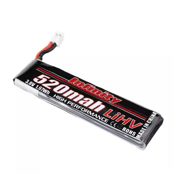 

AHTECH Infinity 3.8V 520mAh 85C 1S HV 4.35V Lipo Battery PH2.0 Plug for Emax Tinyhawk Kingkong/LDARC TINY