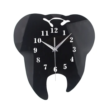 

Tooth Wall Clocks Mirror Effect Tooth Dentistry Wall Clock Laser Cut Dental Clinic Decor Teeth Clock Care Dental Doctor Gift