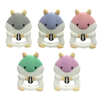 

Baby Silicone Tooth Gel Creative Cartoon Squirrel Infants Chew toy Newborn Kids Tooth Molar Stick Teether