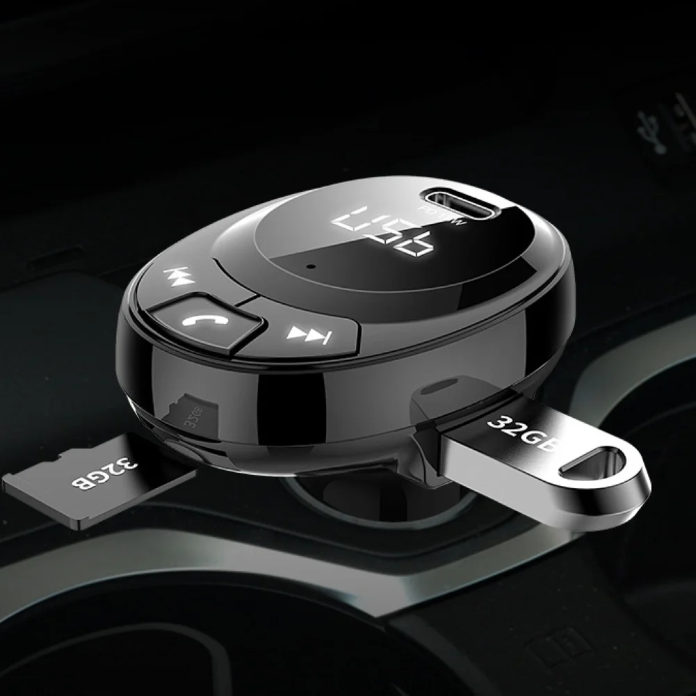 BT09 автомобильный fm-передатчик Bluetooth 5,0 MP3-плеер PD Быстрая зарядка 2 USB адаптер