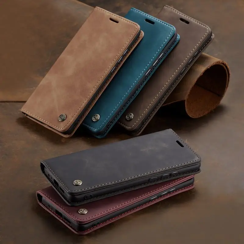 Leather Case For Huawei P Smart Luxury Magnetic Flip Matte Wallet Multifunctional Bumper Phone Cover For Huawei On Psmart Coque