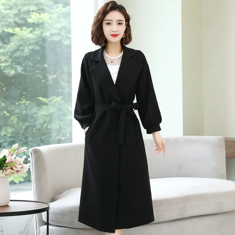 

2019 Autumn And Winter Fashion And Personality by Age Versatile Elegant Loose-Fit Versatile by Age V-neck Commuting Convention L