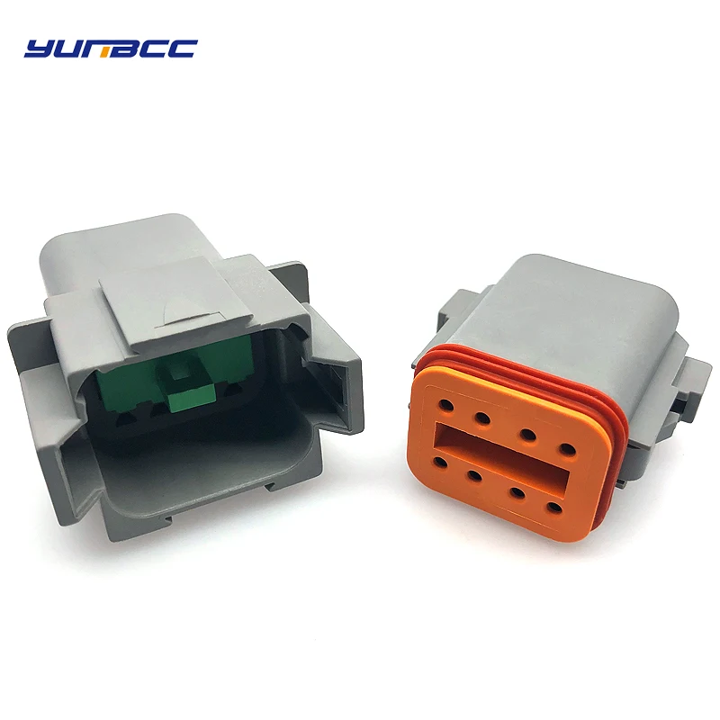 

1 set Deutsch DT 8 Pins Female Male DT Series Waterproof Electrical Wire Automotive Connector plug Kit 22-16AWG DT04-8P DT06-8S