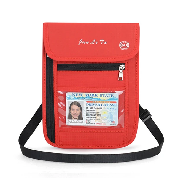 Красный RFID Противоугонный паспорт, дорожный кошелек, держатель для паспорта, многофункциональная кредитная карта, посылка, ID, документ, мульти-карта, пакет для хранения - Цвет: Красный