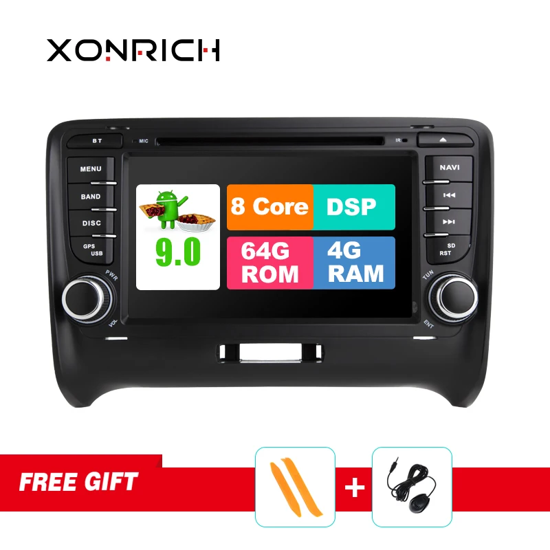 

Car Multimedia Player 2 Din Android 9.0 For AUDI TT MK2 8J 2016 2007 2008 2009 2010 2011 2012014 GPS Navigation System Radio DVD