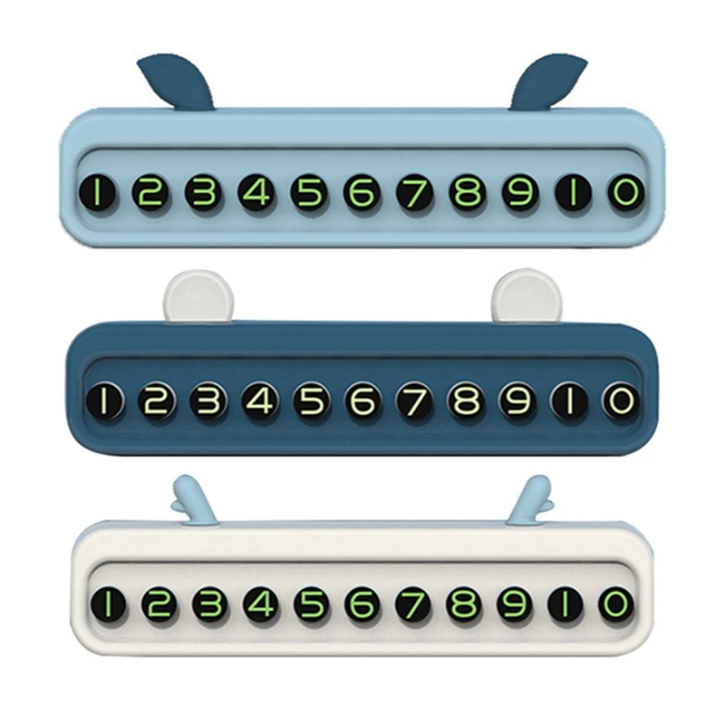 

1Pcs Car Temporary Parking Card Phone Number Card Plate Telephone Number Car Park Stop Car-styling Auto Accessories 15x3.4cm
