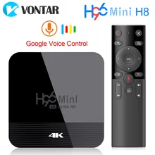 ТВ-приставка VONTAR H96 Mini H8 Android 9,0 2 Гб 16 Гб Rockchip RK3328A 1080p 4K BT Wifi Google Store Netflix H96Mini 1G8G телеприставка