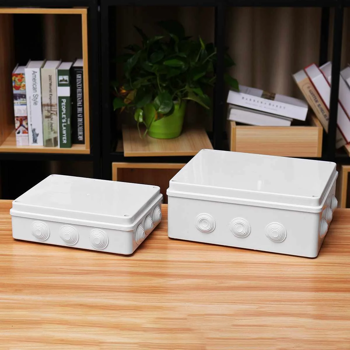 ABS пластик IP65 водонепроницаемая распределительная коробка DIY наружная электрическая Соединительная коробка кабельный филиал 300X250X120 мм