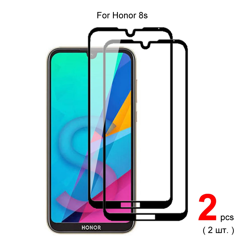 Для Honor 8s ( 2019/2020) полное покрытие закаленное стекло Защита для экрана телефона