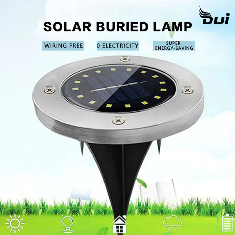 

Solar Underground Light Outdoor Waterproof Plug-in Guide Lawn Lamp Led Courtyard Garden Decoration Landscape Lamp