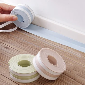 

PVC Kitchen Tape Waterproof Mildew Sink Gap Corner Tape Bathroom Wash Basin Bath Crock Tape Moisture-Proof Mildew Multicolor
