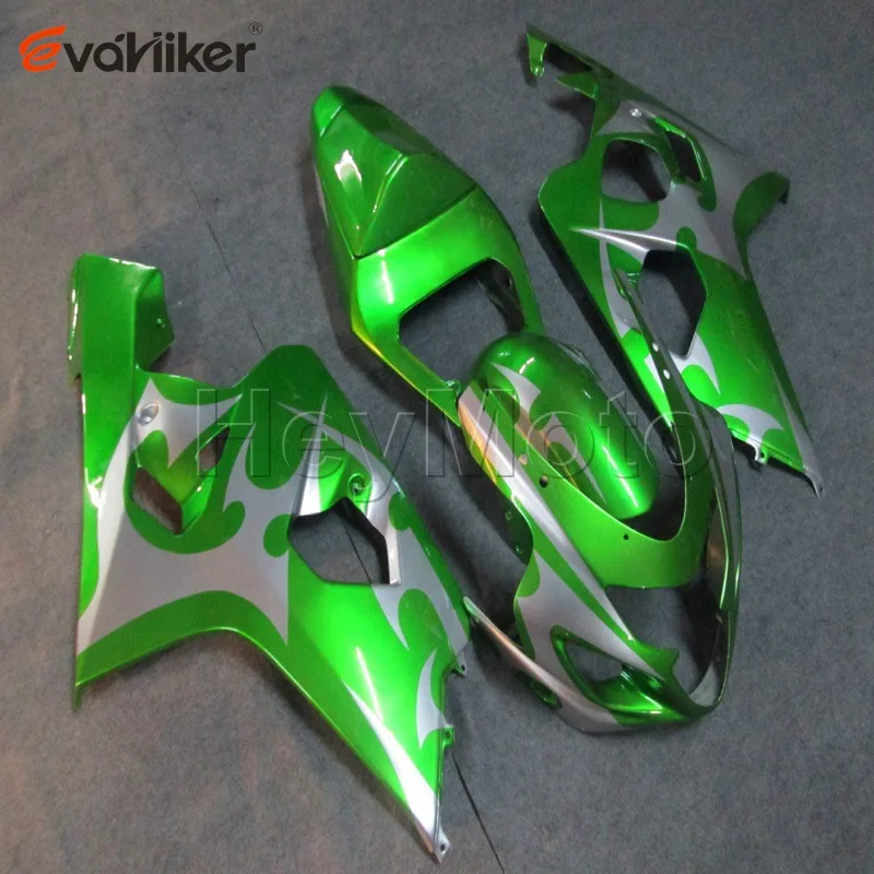 Заказной Пластиковый обтекатель мотоцикла для K4 GSX-R600750 2004-2005 GSX-R600 04 05+ винты+ литьевая Форма Белый ABS