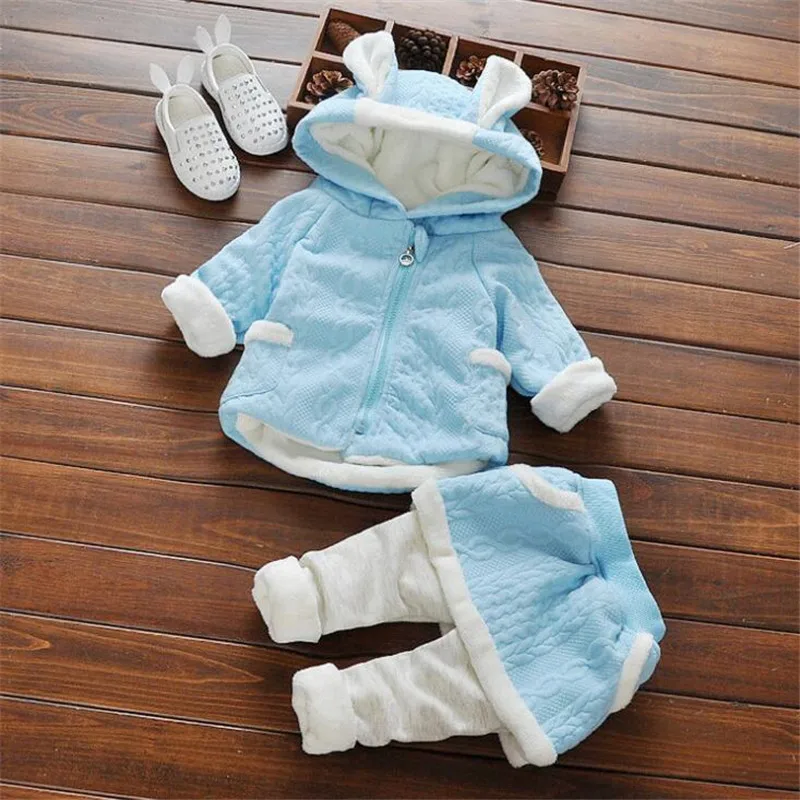 

Baby Winter Sets Warm Plus Velvet Infant Clothes Set Two Piece Top & Pants Hoodies Casual Kids Outfits Clothing 1 2 3 Years