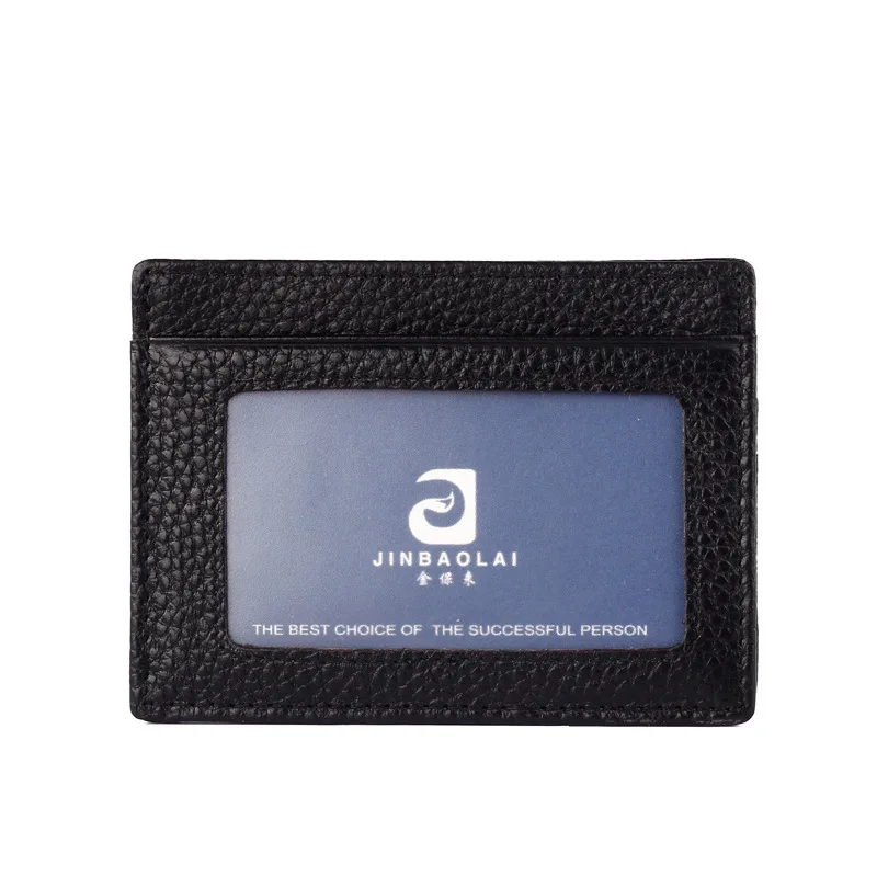 

Genuine Leather Ultra-Thin Card Holder Men's Women's Bank Card of Credit-Small Card Holder Bus Card Holder Wallet