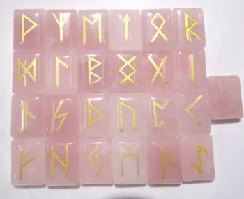 

Natural Stone tiger eye Quartz crystal Onyx Viking Runes Amulet Reiki pendant for diy Jewelry making necklace Accessories25pcs