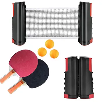 

Professional Table Tennis Racket Set With Retractable Net Adjustment Table Tennis Accessories Table Tennis Rackets