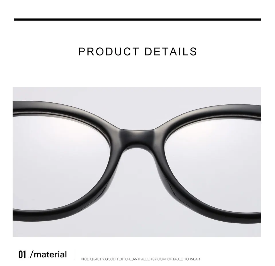 Chic Women Eyeglasses Clear Lentes MujerEyewear Myopia Optical Glasses Frame Retro Lunette De Vue Cat Eye Gafas De Marca COG119