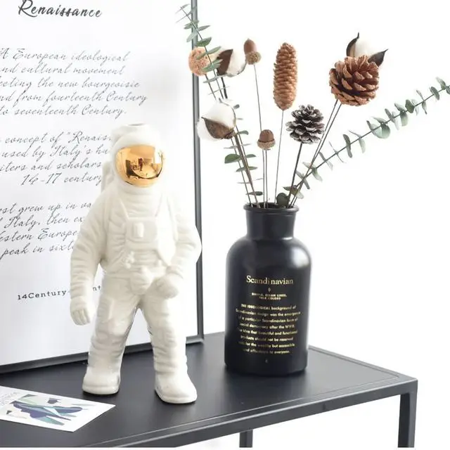 Креативный астронавт керамическая ваза для настольного пространства фигурка человека украшения дома аксессуары современные украшения гостиной