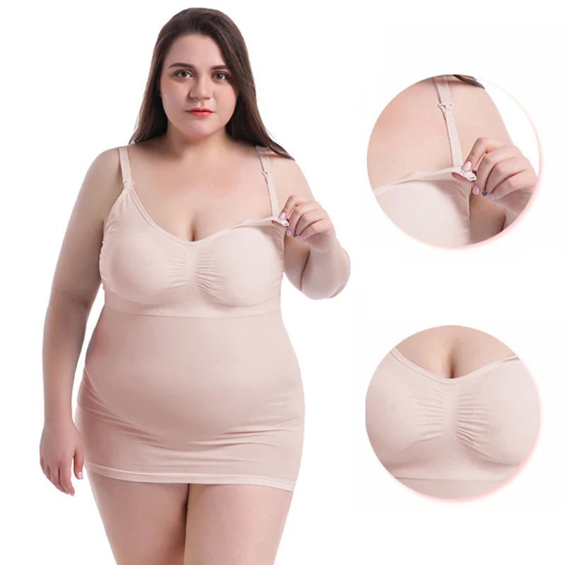 Женский бюстгальтер для грудного вскармливания размера плюс без косточек, хлопковый бюстгальтер для беременных женщин 4XL 5XL