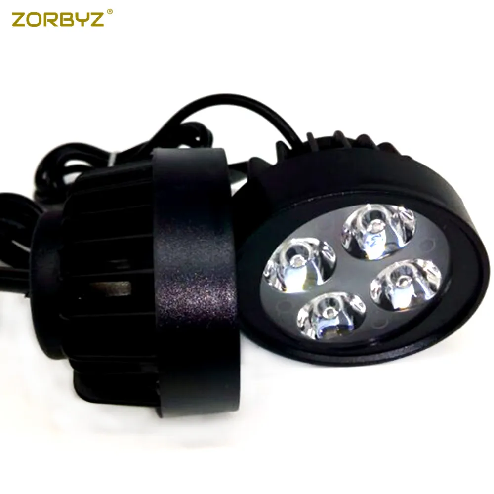ZORBYZ мотоциклетный черный 12 В светодиодный головной светильник лампа для