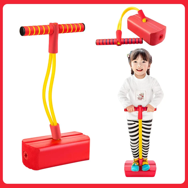 Pogo jumper infantil, brinquedo esportivo com equilíbrio sensorial, brinquedo fitness de espuma que quica para crianças de 3 e mais anos