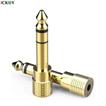 

Stereo Audio Adapter Universal Adapter Jack 6.35 mm (1/4 inch) Male to 3.5 mm (1/8 inch) Female Stereo Earphone Audio Adapter