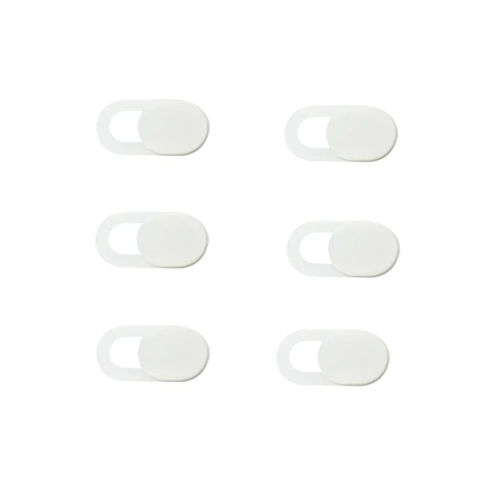 6PCS Чехол для веб-камеры, магнитный слайдер, пластиковая Универсальная крышка для камеры, для веб-ноутбука, iPad, ПК, Macbook, планшета, стикер для конфиденциальности, Antipeep - Цвет: 6PCS