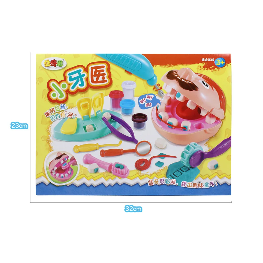 

2-4-6-Year-Old Every Family Plasticene Colored Clay Dentist Toy Set Environmentally Friendly Have Children'S Educational Extract