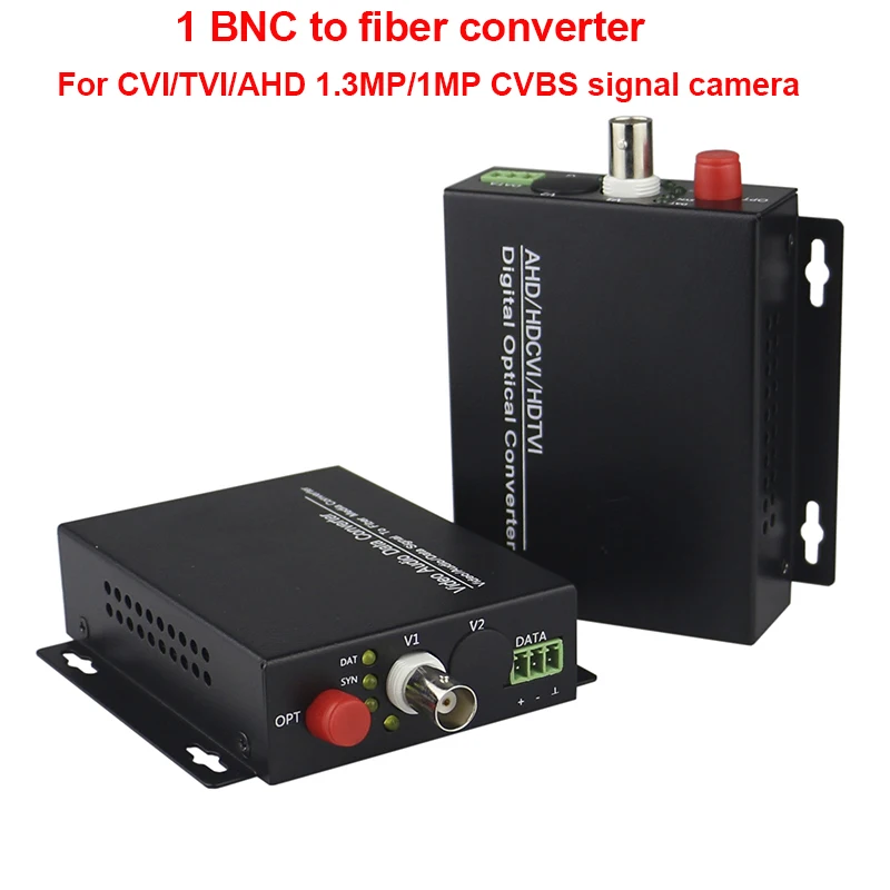 HD CVI AHD TVI 720P 960P 1CH волоконно-оптический преобразователь в BNC цифровой